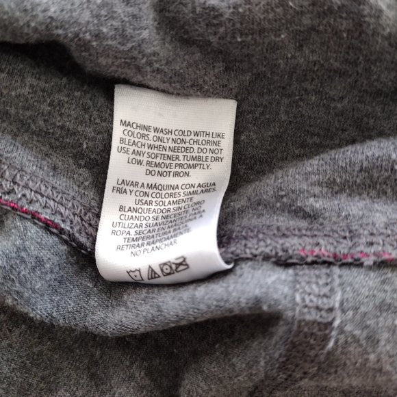 Danskin Now Gray Cotton Blend Stretch Cropped Activewear Pant Size 1X - Picture 10 of 11